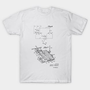 Driving Arrangements for Sewing Machine Vintage Patent Hand Drawing T-Shirt